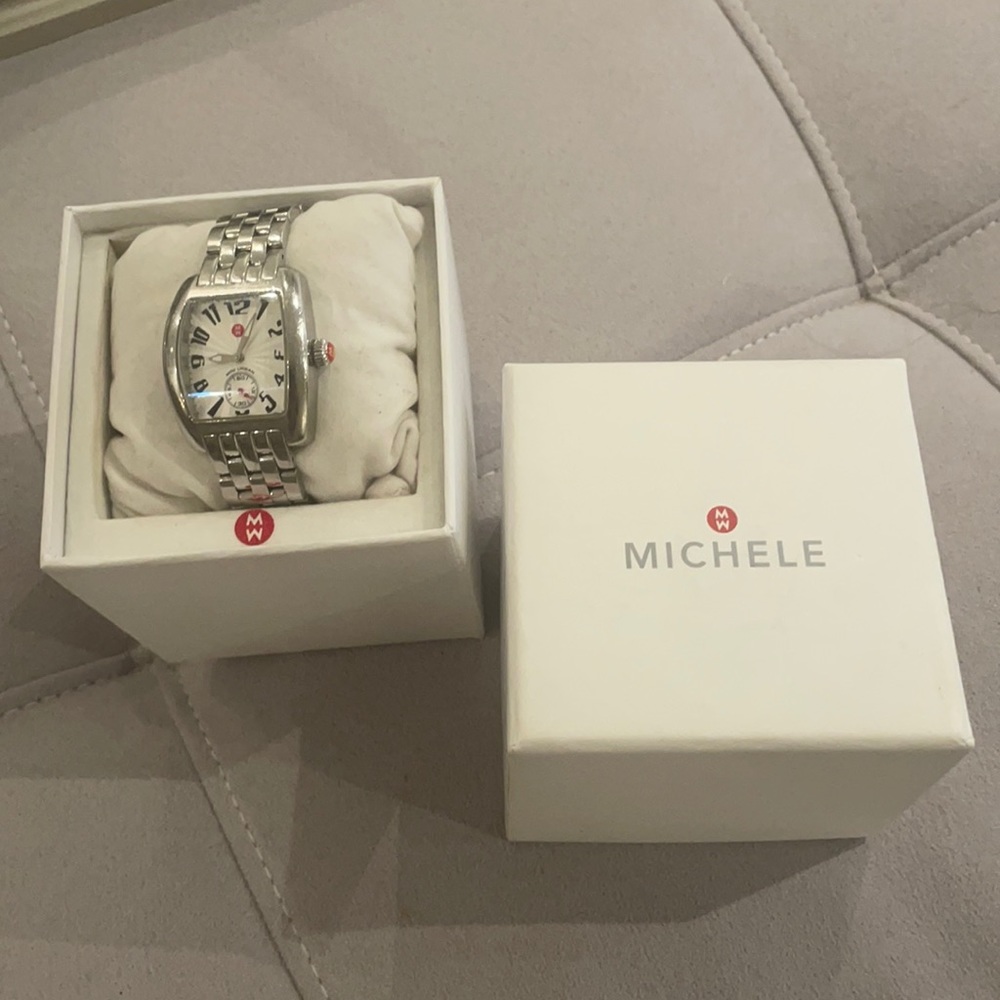 Michele Silver Stainless Steel Women's Watch - Picture 2 of 14